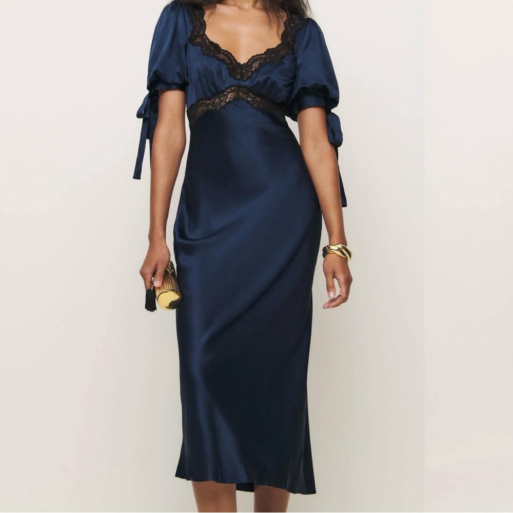 Reformation Stella Silk Dress NWT